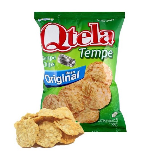 QTELA Keripik Tempe Original 原味天貝脆餅 55g