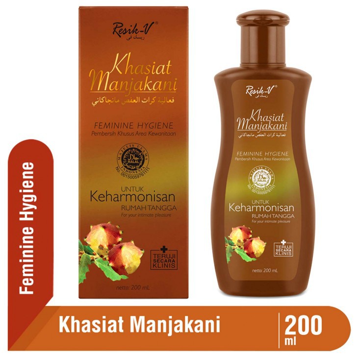 RESIK-V Khasiat Manjakani 婦潔液(盒裝.大)-白 200ml