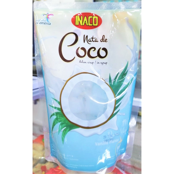 INACO Nata De Coco Vanilla 香草椰果 360ml