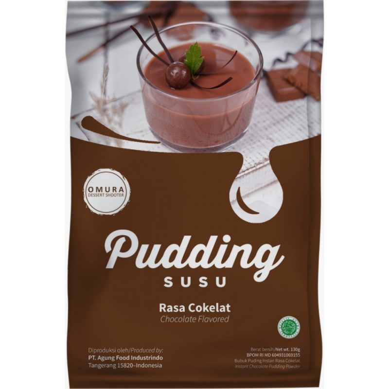 OMURA Pudding Susu Coklat 布丁粉巧克力 3*130g
