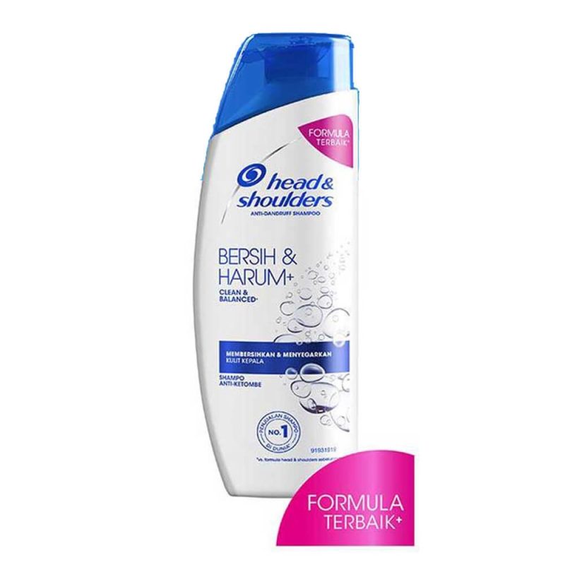 HS Bersih Harum 洗髮精白標氣泡藍 160ml