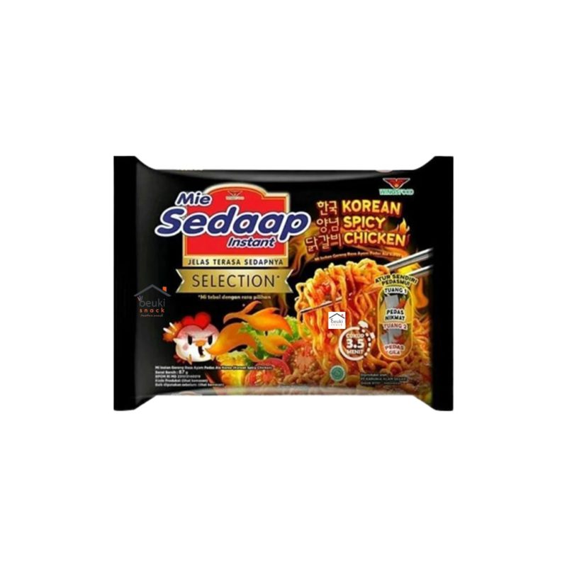 SEDAAP Goreng Ayam Pedas Korea 韓式辣雞乾炒麵 87g