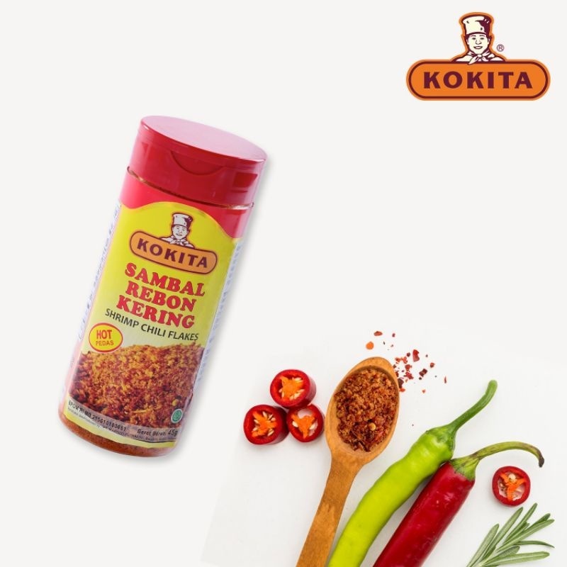 KOKITA Sambal Rebon Kering 蝦風味辣椒粉-黃 45g