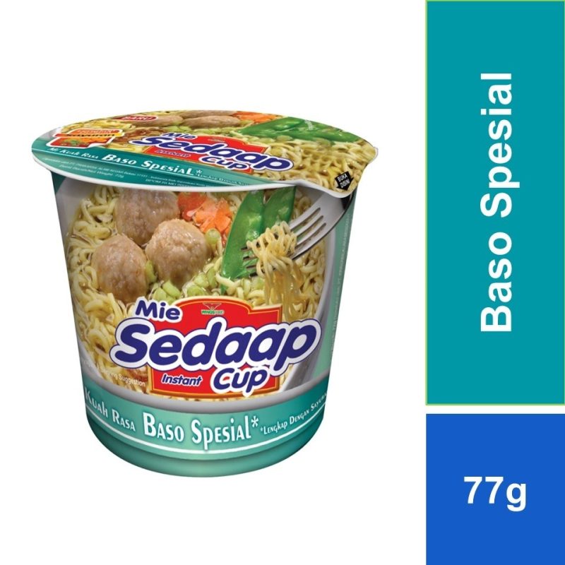 SEDAAP Cup Baso Spesial 牛肉丸風味湯杯麵 72g
