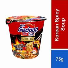 SEDAAP Cup Korean Spicy Soup 韓式辣味湯麵 75g