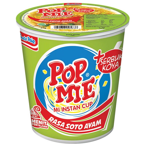 POP MIE Soto Ayam Instant Cup 青檸雞湯杯麵 77g