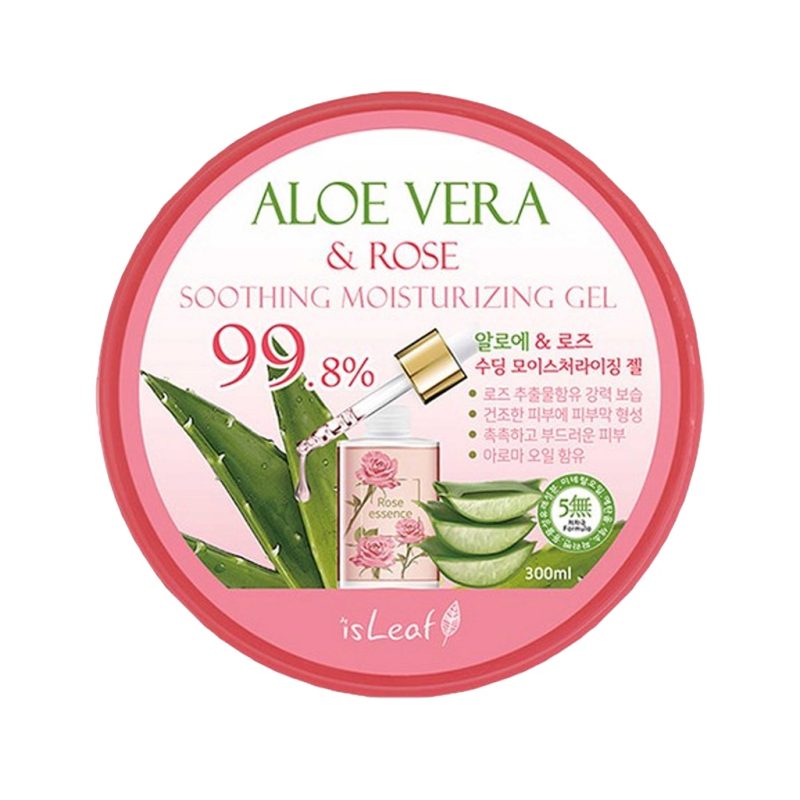 ISLEAF Aloe Vera N Rose 蘆薈保濕凝凍-玫瑰 300ml