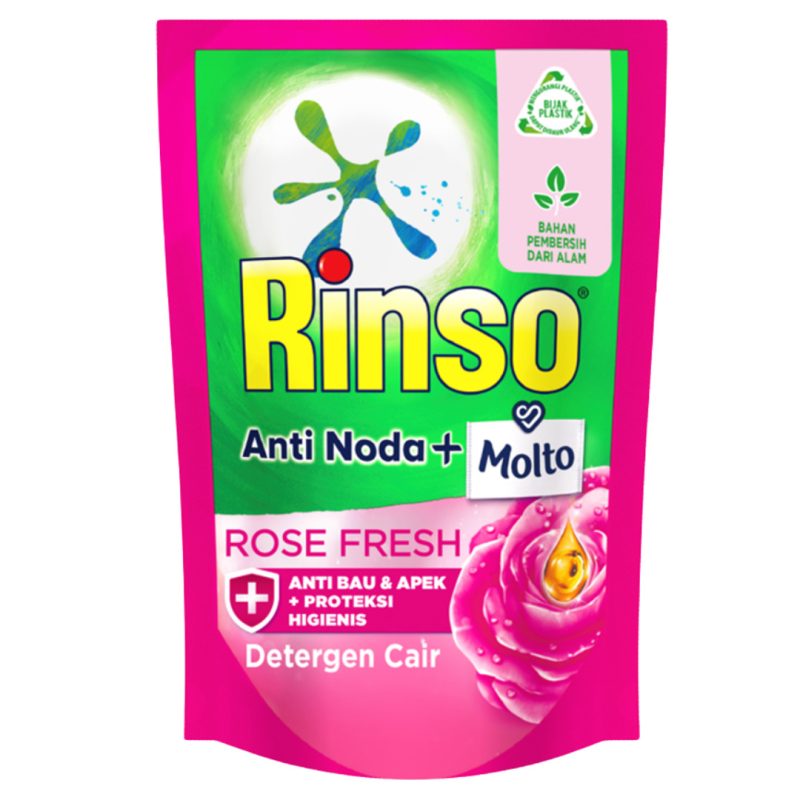 RINSO Cair Molto Rose Fresh 洗衣精-粉 包裝 700ml