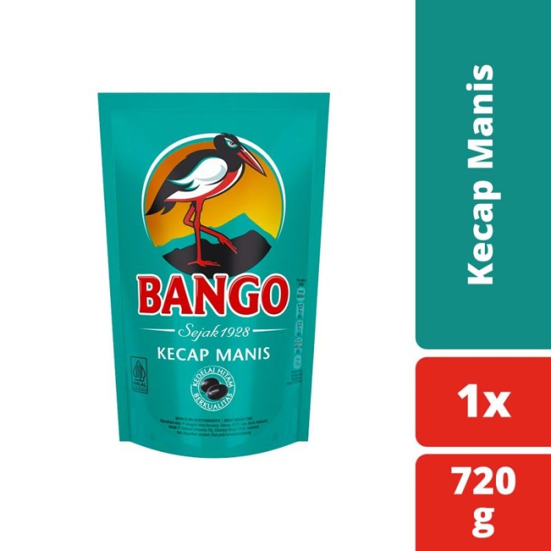 BANGO Kecap Manis Pouch 甜醬油補充包 520ml_720g