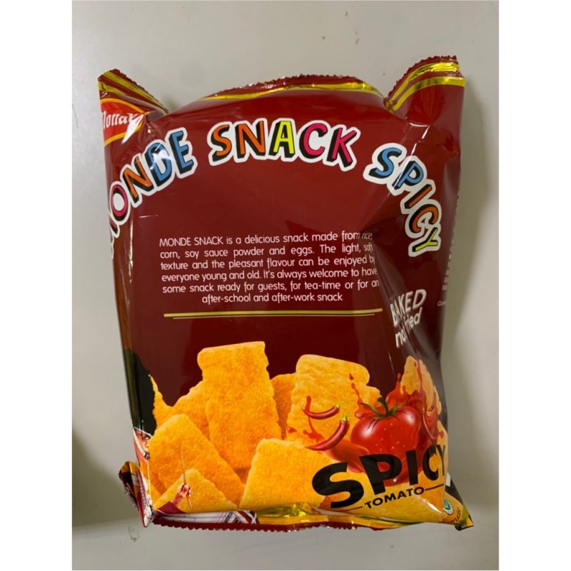 MONDE Snack Spicy Tomato 米脆片辣蕃茄 60g