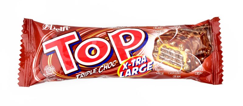 DELFI TOP Triple Choco 三層巧克力脆米威化餅 38g