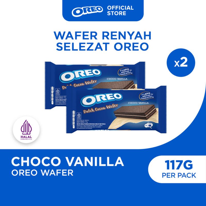 OREO Wafer Choco Vanilla 香草可可威化餅 117g