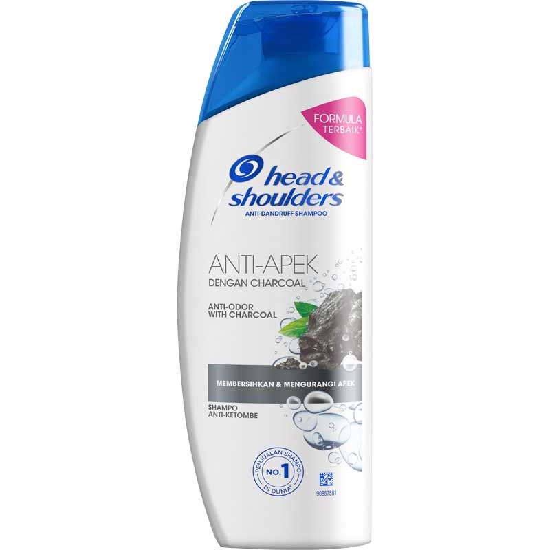 HS Anti-Apek 洗髮精白標木炭薄荷 灰黑 160ml