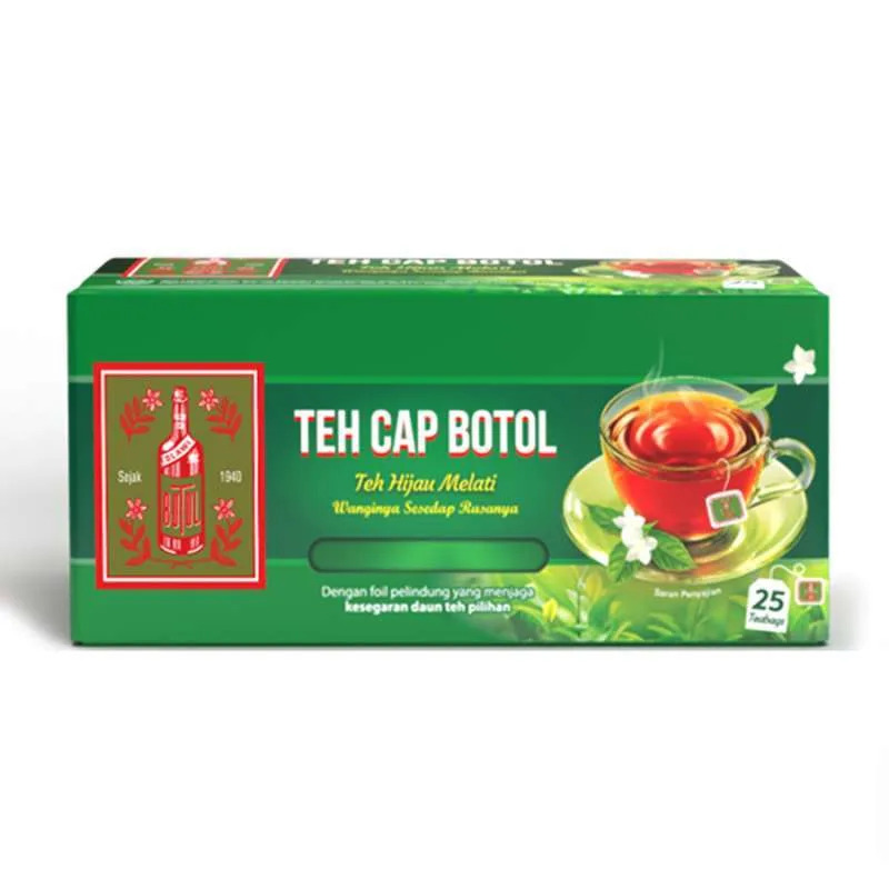 TEH CAP BOTOL Hijau Celup 綠茶包 50g
