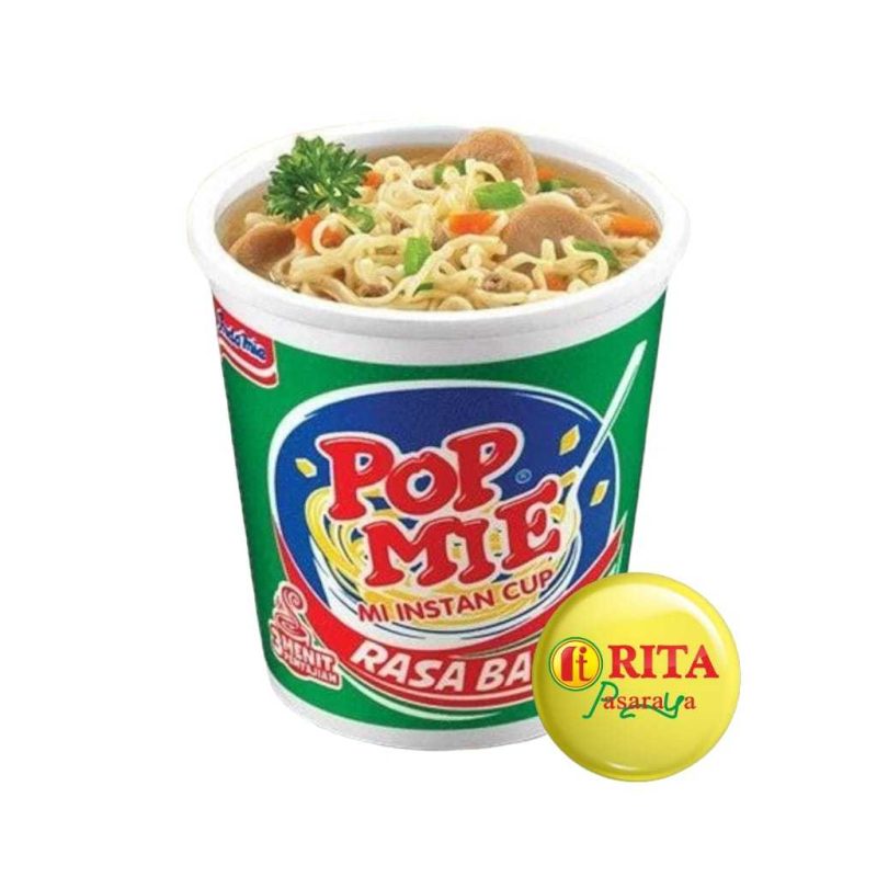 POP MIE Baso Instant Cup 牛肉丸湯杯麵 75g