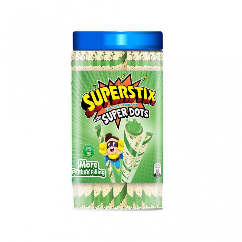 SUPERSTIX Wafer Pandan Flavor 香蘭捲心餅乾 335g