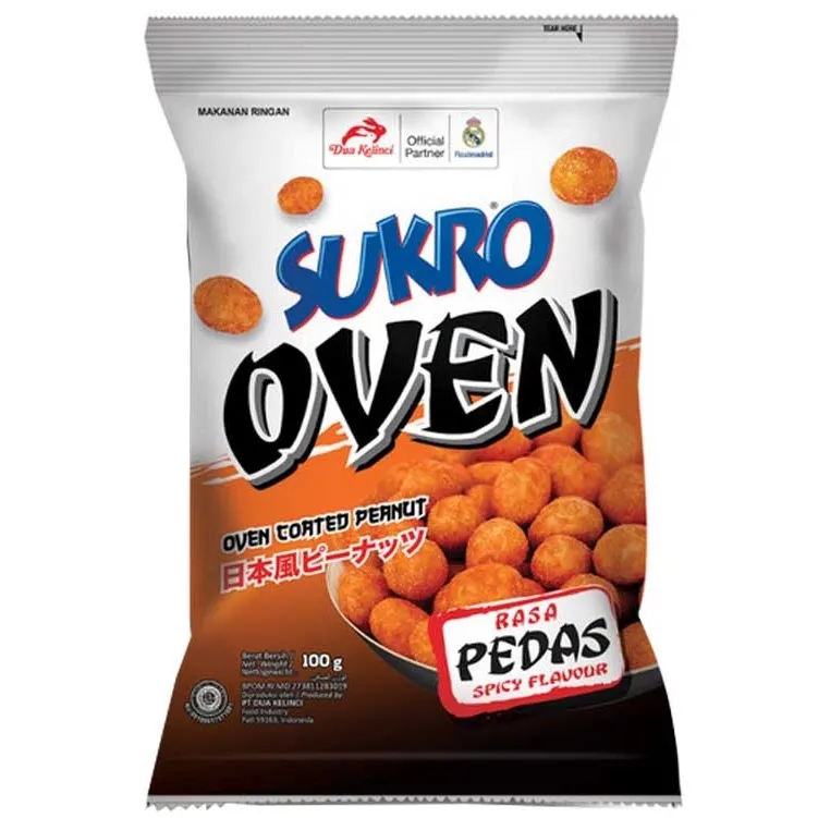 DK Sukro Oven Pedas 辣味蛋酥花生(白橘) 95g