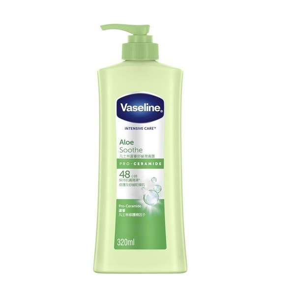 VASELINE Aloe Soothe凡士林蘆薈舒緩潤膚露320ML