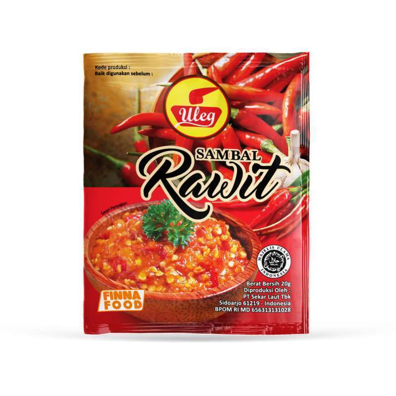 FINNA Uleg Sambal Rawit 經典特辣椒醬黑紅包 10*18g