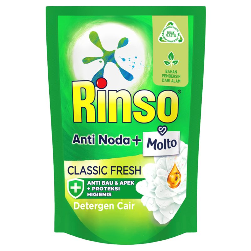 RINSO Anti Noda Classic Fresh 洗衣精*綠 14*40ml