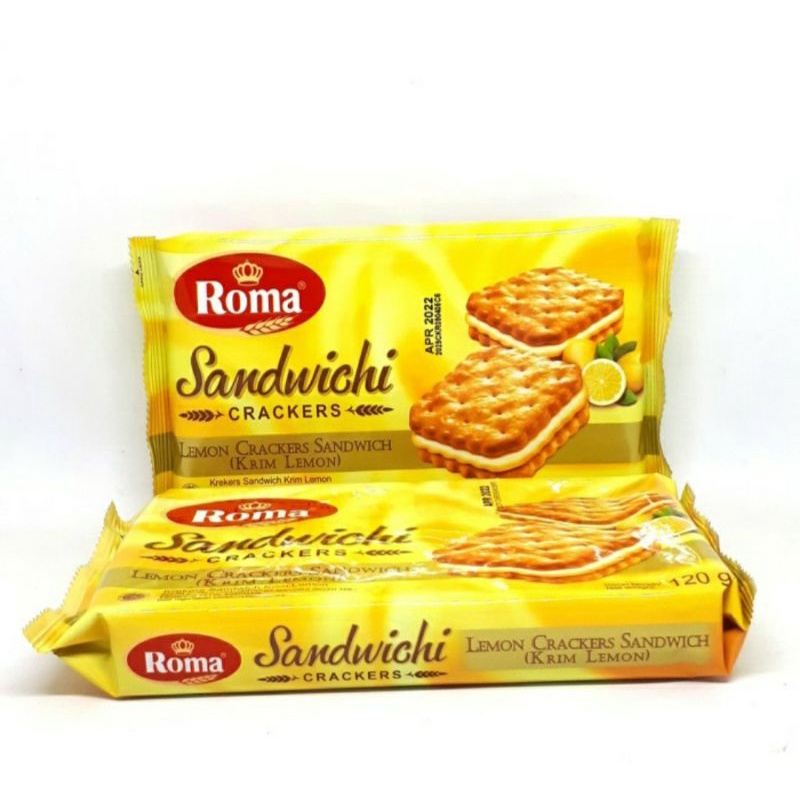 ROMA Sandwichi Crackers Lemon 餅乾 135g