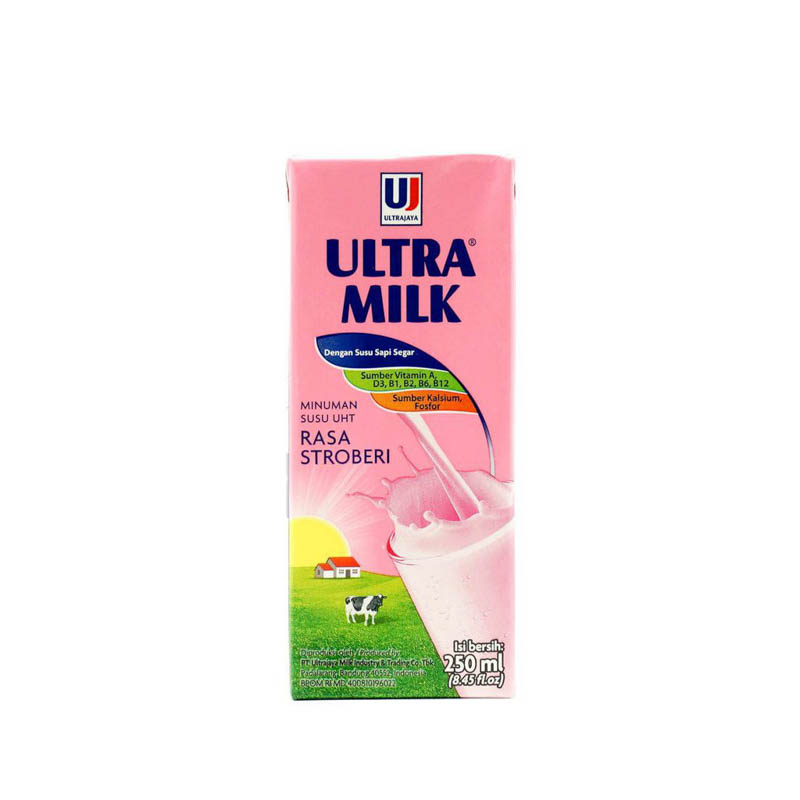 ULTRA JAYA MILK Stroberi 草莓保久乳 250ml