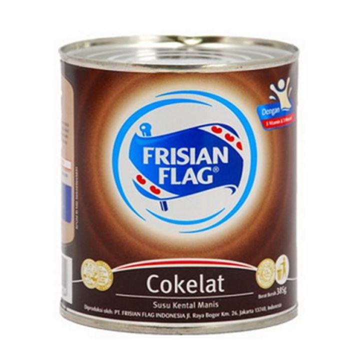 旗牌FRISIAN FLAG Chocolate 巧克力煉乳-黑罐 375g
