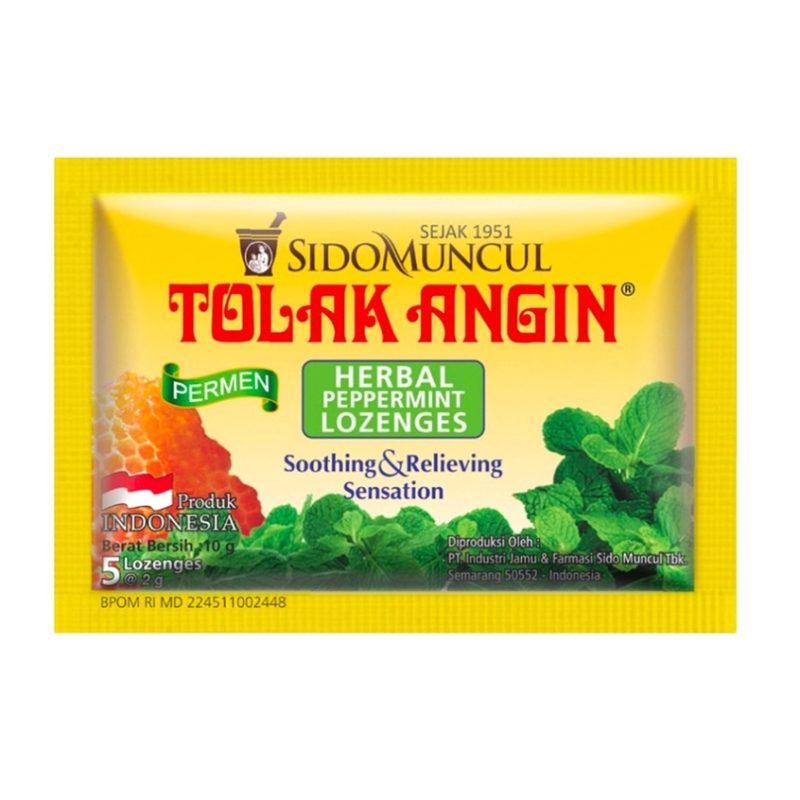 SIDOMUNCUL Tolak Angin Permen 薄荷糖果 10g
