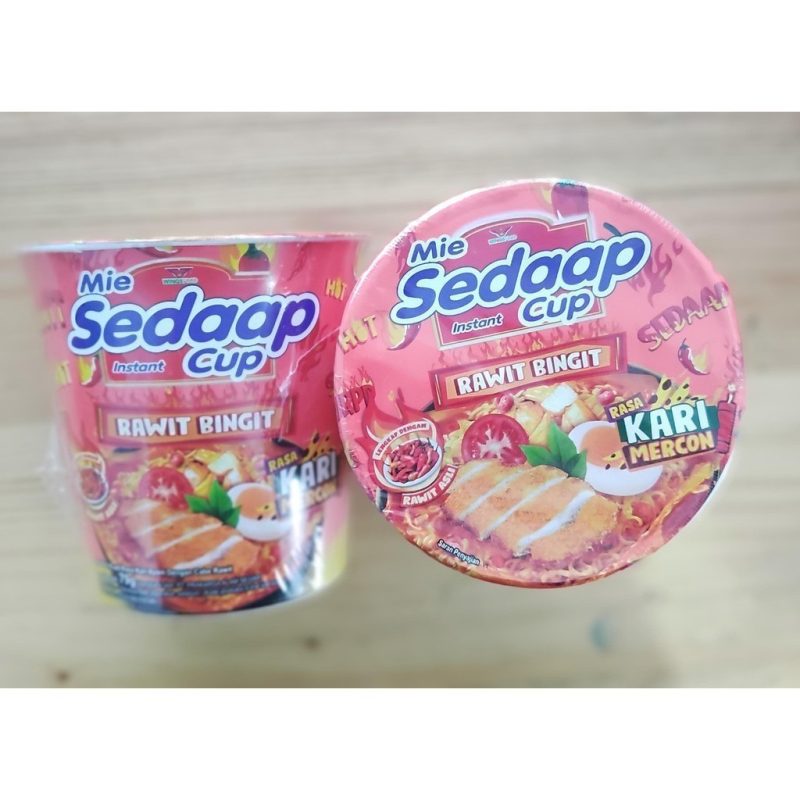 SEDAAP Cup Kari Mercon 辣味咖哩湯杯麵 79g