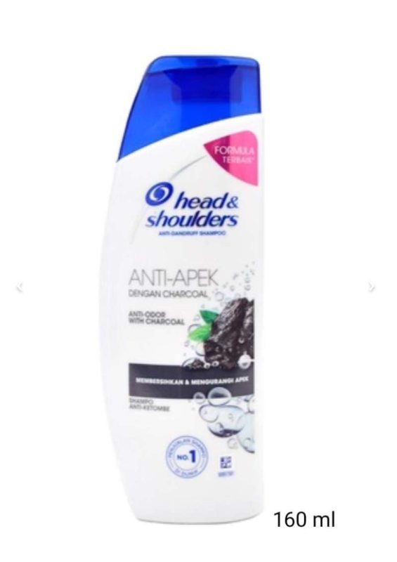 HS Anti-Apek 洗髮精白標木炭薄荷 灰黑 160ml