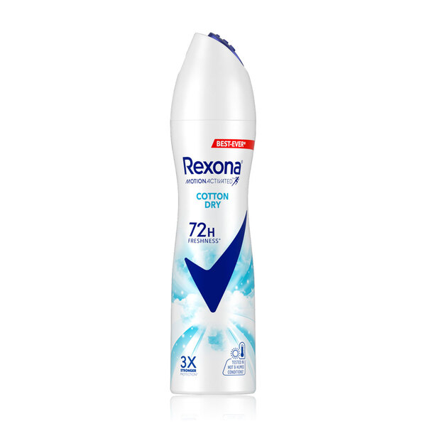 REXONA Cotton Dry 制汗爽身噴霧-清新舒棉 135ml