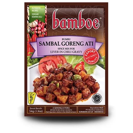 BAMBOE Sambal Goreng Ati 椰香辣炒肉料理包 54g